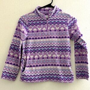 🌺 The Children’s Place Fleece Pullover purple size 7/8